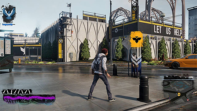The starting point for the eleventh mission of the inFamous Paper Trail - Chapter 4, part 2 - things to do in the game - inFamous Paper Trail - inFamous: Second Son - Game Guide and Walkthrough