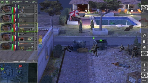 There will be few skips, from behind which we can fire to the bodyguards around the swimming pool - Remaining locations - p. 1 - Remaining locations - Jagged Alliance: Back in Action - Game Guide and Walkthrough