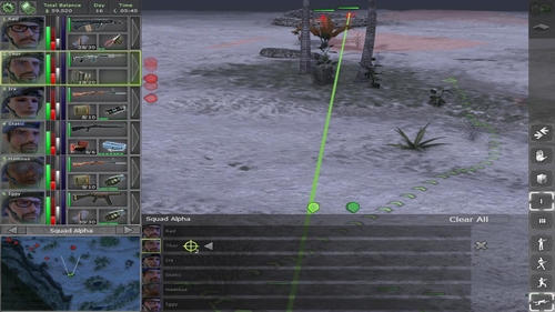 Basically, we have three targets in this location: single patrols, eliminated from a distance (screen above), soldiers nearby the containers (by the road) and soldiers defending a rocket launcher (in the mountains) - Remaining locations - p. 5 - Remaining locations - Jagged Alliance: Back in Action - Game Guide and Walkthrough
