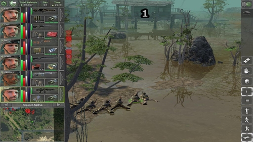 Placing group in the position shown above, we start firing at enemies in front of us (1) - Remaining locations - p. 7 - Remaining locations - Jagged Alliance: Back in Action - Game Guide and Walkthrough