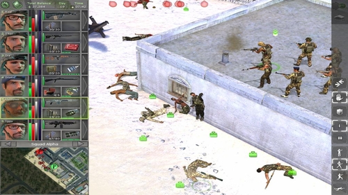 If the last enemies on the map are in the building in the right upper corner, move the squad to the building shown on the screen - Meduna - Final locations - Jagged Alliance: Back in Action - Game Guide and Walkthrough