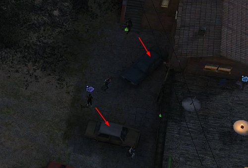 Another good point to fire, and to retreat, is hiding behind cars - Yadong harbor and Roadblock [1] - p. 2 - Campaign - beginning locations - Jagged Alliance: Crossfire - Game Guide and Walkthrough