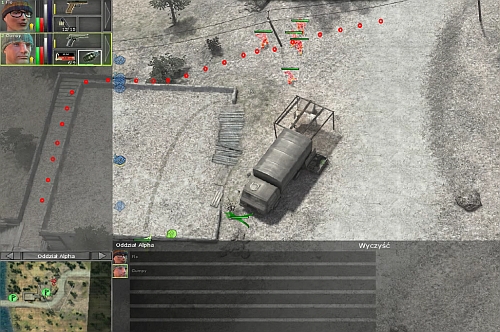 Or set up the anti-personnel mines if you know their future path (red dots on the screen) - Coastal settelment [3] - p. 2 - Campaign - southern way - Jagged Alliance: Crossfire - Game Guide and Walkthrough