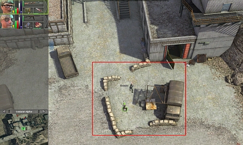 When you clean the way through any of bridge, another good point to fire is the center of the map (screen) - Mine and Roadblock [7] - Campaign - northern way - Jagged Alliance: Crossfire - Game Guide and Walkthrough
