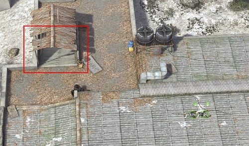 Another possibility is to climb up on the roof and try to enter building by the stairs (screen) - Military base [8] - p. 2 - Campaign - way junction - Jagged Alliance: Crossfire - Game Guide and Walkthrough