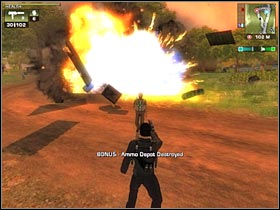 You might want to familiarize yourself with the explosives (#1) - [Mission 03] Freedom Fighters - Walkthrough - Just Cause - Game Guide and Walkthrough