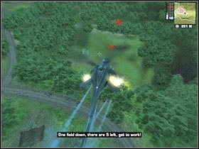 Go ahead and destroy two other fields using a similar method (#1) - [Mission 10] Field of Dreams - Walkthrough - Just Cause - Game Guide and Walkthrough