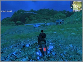 As you've probably suspected, you will have to use a small plane that should be waiting for you here (Huerta SPA Ocelot; #1) - [Mission 13] I've Got the Power - Walkthrough - Just Cause - Game Guide and Walkthrough