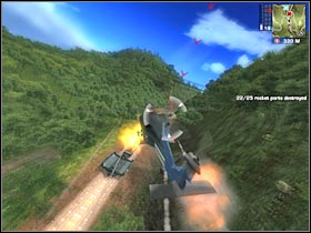 You'll probably have some problems with a few of the final rocket parts (#1) - [Mission 14] Guadalicano Choo Choo - Walkthrough - Just Cause - Game Guide and Walkthrough