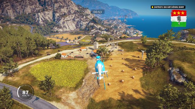 Fly to the hideout and pick up the minigun on the ruined tower once you reach it. - Welcome Home - Walkthrough - Just Cause 3 - Game Guide and Walkthrough