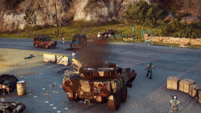 Stopping the attack from inside the tank isnt hard. - Welcome Home - Walkthrough - Just Cause 3 - Game Guide and Walkthrough