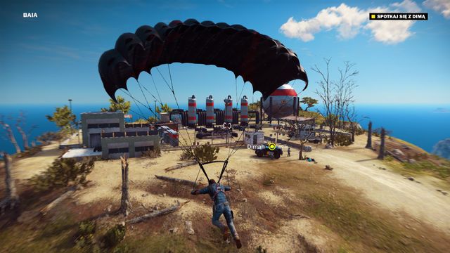Train using the hook combined with the parachute. - Time for an Upgrade - Walkthrough - Just Cause 3 - Game Guide and Walkthrough