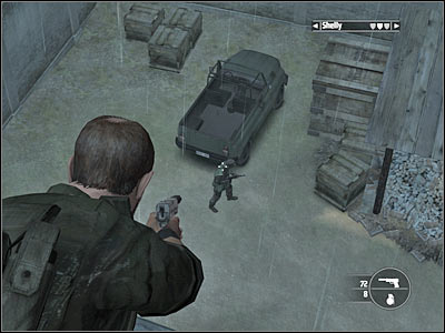 I wouldn't recommend choosing a silent approach, because eventually you would have to reveal your position to enemy soldiers - Chapter 14 - part 2 - Walkthrough - Kane & Lynch: Dead Men - Game Guide and Walkthrough