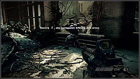 Open the building's door (CIRCLE) [1] and eliminate the enemy on the right - he won't notice you, so it'll be easy - Evacuation Orders - p. 1 - Walkthrough - Killzone 3 - Game Guide and Walkthrough