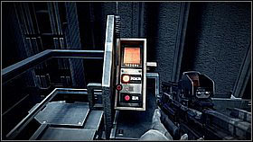 Inside the corridor, restock on ammo [1] and afterwards go inside the elevator and press the button - Stahl Arms Infiltration - p. 2 - Walkthrough - Killzone 3 - Game Guide and Walkthrough