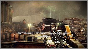Kill the remaining enemies [1] and afterwards destroy the 2 robots that will arrive - Scrapyard Shortcut - p. 1 - Walkthrough - Killzone 3 - Game Guide and Walkthrough