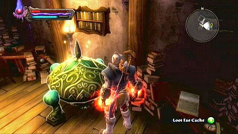 Before heading out, firstly head onto the upper floor of the library to find a couple useful items in the chest found there - Odarath II - p. 3 - Side missions - Kingdoms of Amalur: Reckoning - Game Guide and Walkthrough