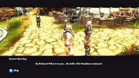 Inside the village of Didenhil, you will meet a certain Kaster Barclay M3(7) - Glendara - Side missions - Kingdoms of Amalur: Reckoning - Game Guide and Walkthrough