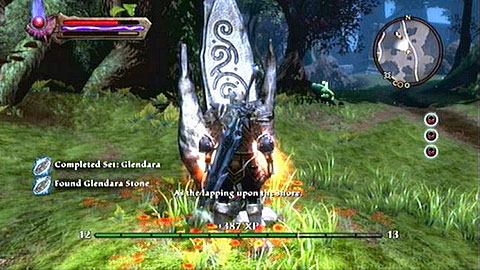 The last stone from this set can be found in the north-east part of Glendara, right beside the road - Glendara - Lorestones - Kingdoms of Amalur: Reckoning - Game Guide and Walkthrough