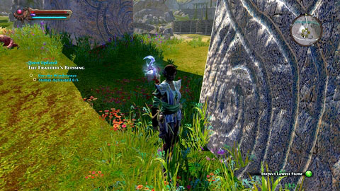In order to receive the blessing, you need to use the stones in the proper order - The Wolds - p.2 - Side missions - Kingdoms of Amalur: Reckoning - Game Guide and Walkthrough