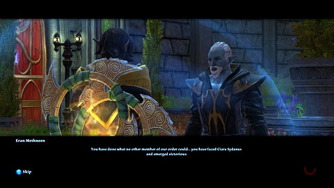 After the battle you will be approached by Eran Methneen - Tala-Rane - p.8 - Side missions - Kingdoms of Amalur: Reckoning - Game Guide and Walkthrough