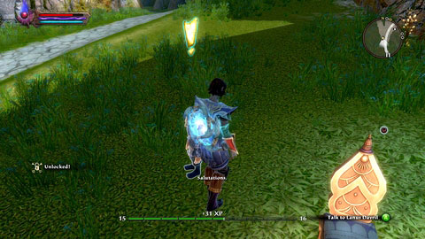 A gnome named Lanus Darvil M2(12) will give you some potions that change colour as its owner kills a given number of monsters - Tala-Rane - p.8 - Side missions - Kingdoms of Amalur: Reckoning - Game Guide and Walkthrough