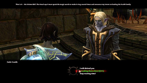 As you're exploring the dungeons, Faitir will speak to you a couple times - Tala-Rane - p.9 - Side missions - Kingdoms of Amalur: Reckoning - Game Guide and Walkthrough