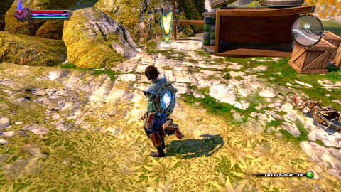 Bardan Tam, lying beside Tam's Wagon M3(3), will give you a mission of retrieving his kidnapped daughter from the bandits' hands - Kandrian I - p.2 - Side missions - Kingdoms of Amalur: Reckoning - Game Guide and Walkthrough