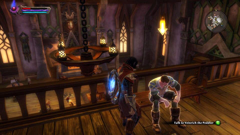 In order to obtain the Chalice, head to the Seafoam Tavern M6(2) and speak with Veinrich the Peddler on the upper floor - Tywili Coast - p.1 - Side missions - Kingdoms of Amalur: Reckoning - Game Guide and Walkthrough