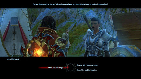 If you lie to her and tell that you haven't found the man, you will receive a bag of gold - Forsaken Plain I - p.2 - Side missions - Kingdoms of Amalur: Reckoning - Game Guide and Walkthrough