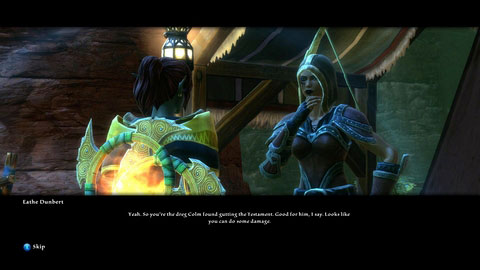 In the Galette village M1(3) talk to a woman named Eathe Dunbert - The Red Marches - p. 1 - Side missions - Kingdoms of Amalur: Reckoning - Game Guide and Walkthrough