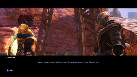 First go to Galette M1(3) and talk to Colm Alba - The Red Marches - p. 2 - Side missions - Kingdoms of Amalur: Reckoning - Game Guide and Walkthrough