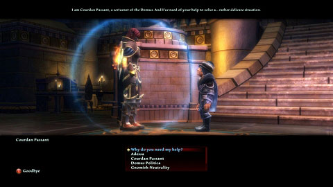 The gnome will ask you to retrieve a letter which was sent by mistake - Adessa - p. 1 - Side missions - Kingdoms of Amalur: Reckoning - Game Guide and Walkthrough