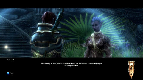After killing the mage, talk to your companion and wait until she finishes the ritual - Drowned Forest - p. 5 - Side missions - Kingdoms of Amalur: Reckoning - Game Guide and Walkthrough