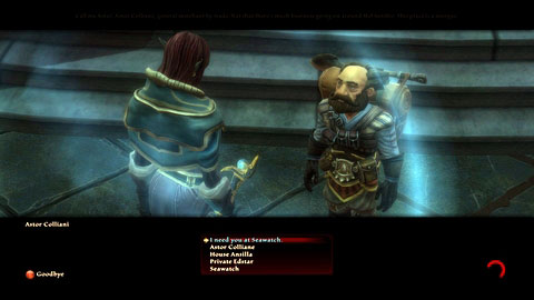 You'll find him in the center of Mel Senshir M7(8) - Caeled Coast - p. 4 - Side missions - Kingdoms of Amalur: Reckoning - Game Guide and Walkthrough