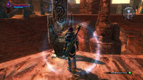This stone is located in the river flowing through the northern part of the location - Menetyre - Lorestones - Kingdoms of Amalur: Reckoning - Game Guide and Walkthrough