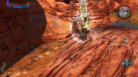 The stone is located on a rocky river bank, on the east end of the location - Apotyre - Lorestones - Kingdoms of Amalur: Reckoning - Game Guide and Walkthrough