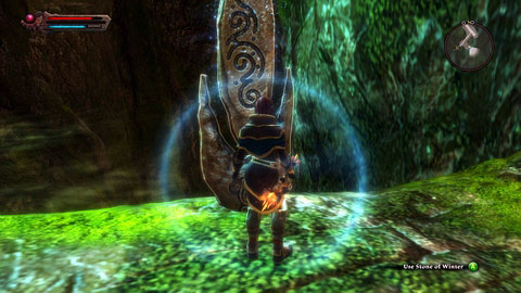 The stone is located on the cliff edge near the entrance to Rahnil undergrounds - Winter - p. 1 - Lorestones - Kingdoms of Amalur: Reckoning - Game Guide and Walkthrough