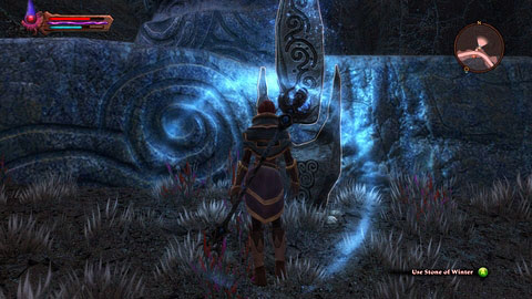 You'll find this stone near the road connecting Shadow Pass and Twilight Pass - Winter - p. 2 - Lorestones - Kingdoms of Amalur: Reckoning - Game Guide and Walkthrough