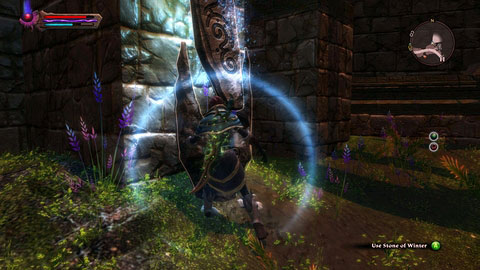 The stone is located near the entrance to House of Pride, next to the road connecting Klurikon and Alabastra - Winter - p. 1 - Lorestones - Kingdoms of Amalur: Reckoning - Game Guide and Walkthrough