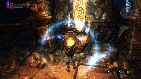 You'll find this stone in undergrounds of Foes' Hearth, near the passage to Shattertier Mine - Fall - Lorestones - Kingdoms of Amalur: Reckoning - Game Guide and Walkthrough