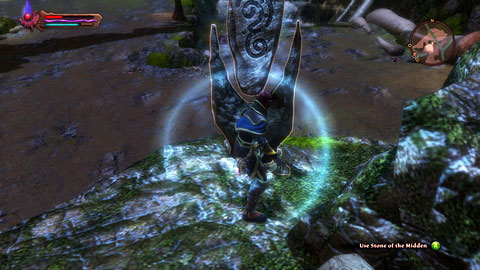 The stone is located on the rock at the river bank in the northern part of The Midden - The Midden - Lorestones - Kingdoms of Amalur: Reckoning - Game Guide and Walkthrough