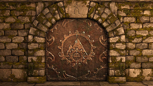 The Iron Door and at the same time a secret and a collectible, as they count to the end statistics - Level 1: Into The Dark - Walkthrough - Legend of Grimrock - Game Guide and Walkthrough