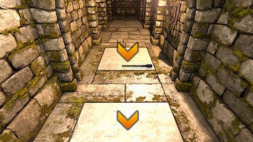 The second method implies putting the item through the locked grate and placing it on the plate on the other side, at the same time standing on the plate in the cell - Level 1: Into The Dark - Walkthrough - Legend of Grimrock - Game Guide and Walkthrough