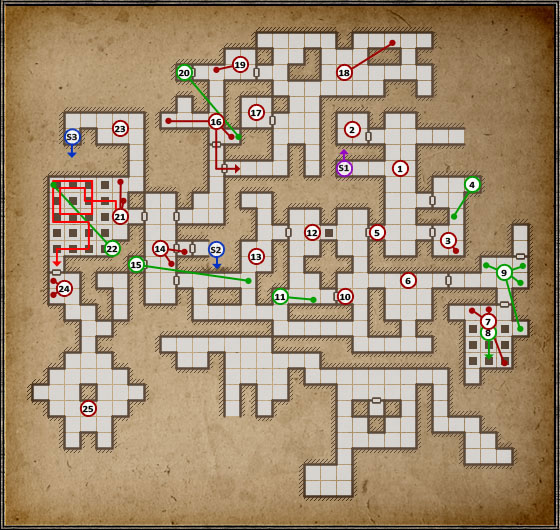 This level is rather balanced when it comes to the battle - puzzle ratio, which doesn't necessarily mean it's easy - Level 5: Hallways - Walkthrough - Legend of Grimrock - Game Guide and Walkthrough