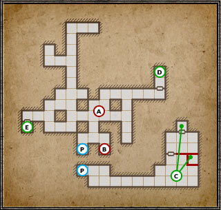 As seen on the map, this secret is pretty much a dungeon of its own - a two level one - Level 6: Trapped - Walkthrough - Legend of Grimrock - Game Guide and Walkthrough
