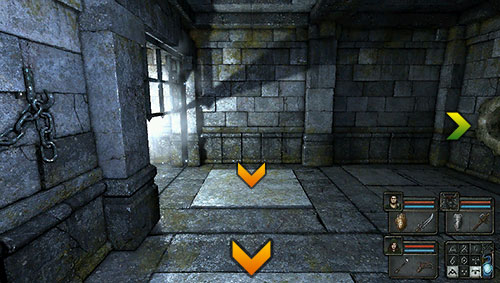 You will find two pressure plates here - Level 7: Ancient Chambers - Walkthrough - Legend of Grimrock - Game Guide and Walkthrough