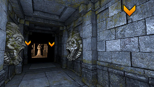 Here you will come across a suspicious corridor with a pressure plate in the middle - Levels 11-13: The Tomb, The Prison, The Cemetery - Walkthrough - Legend of Grimrock - Game Guide and Walkthrough