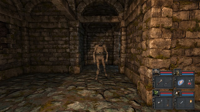 Some bandages and a pile of old bones. - Enemies - Legend of Grimrock II - Game Guide and Walkthrough