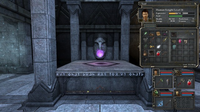 Essence of balance can be created in a temple in front of the castle. - Tricksters Lair - Castle Nex - Legend of Grimrock II - Game Guide and Walkthrough